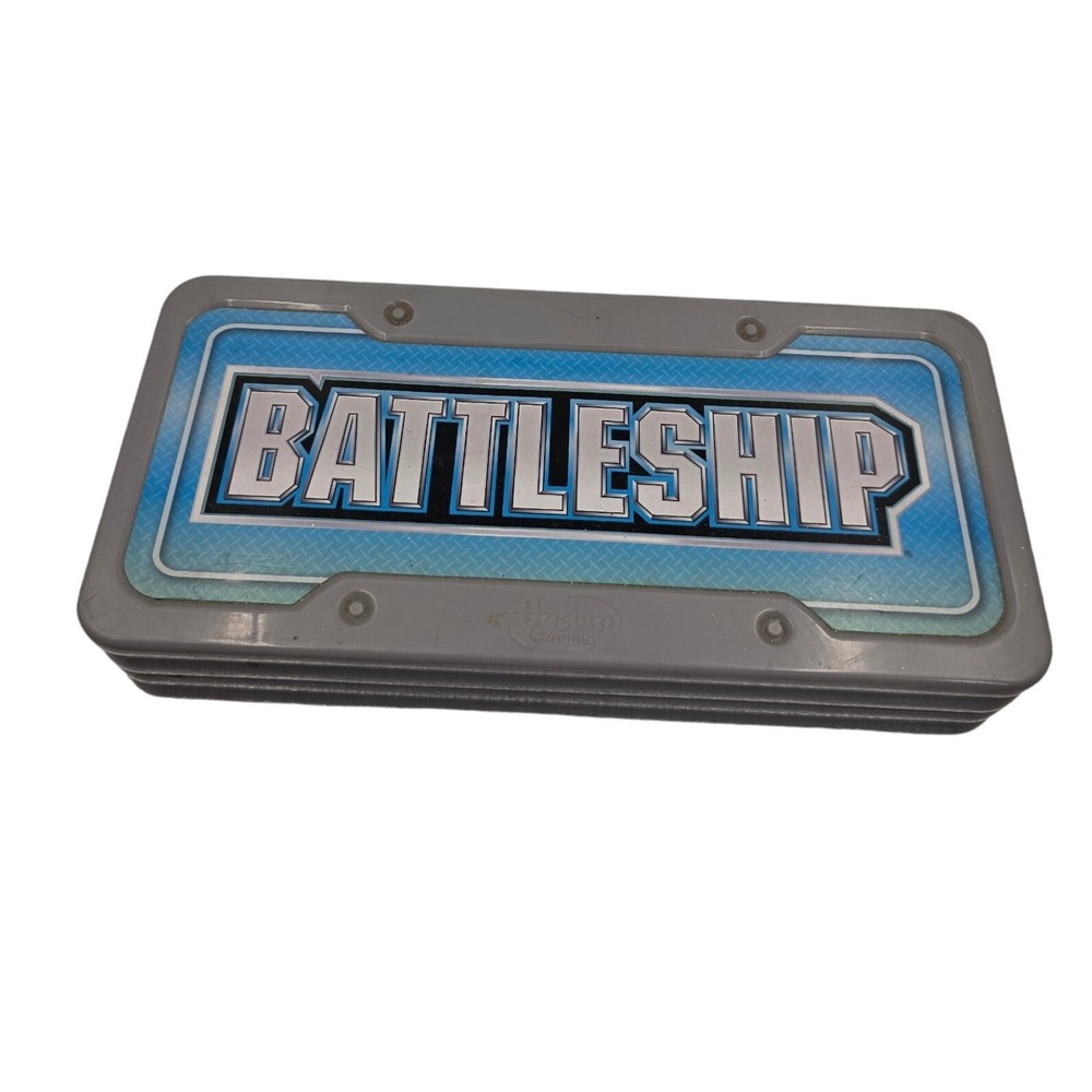 Hasbro Gaming Battleship Grab and Go Portable Travel Strategy Board Game Grey O1